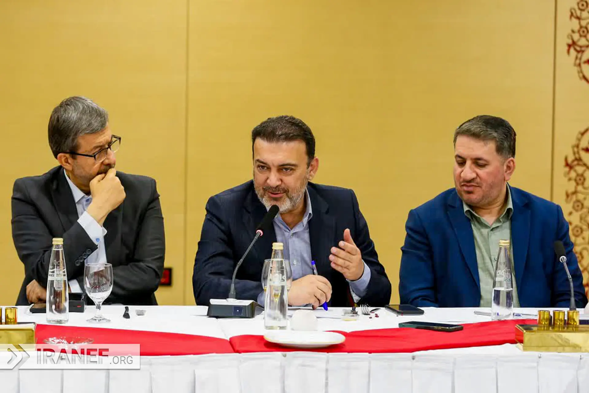 مهدی دوستی در حال صحبت درباره صنعتی شدن